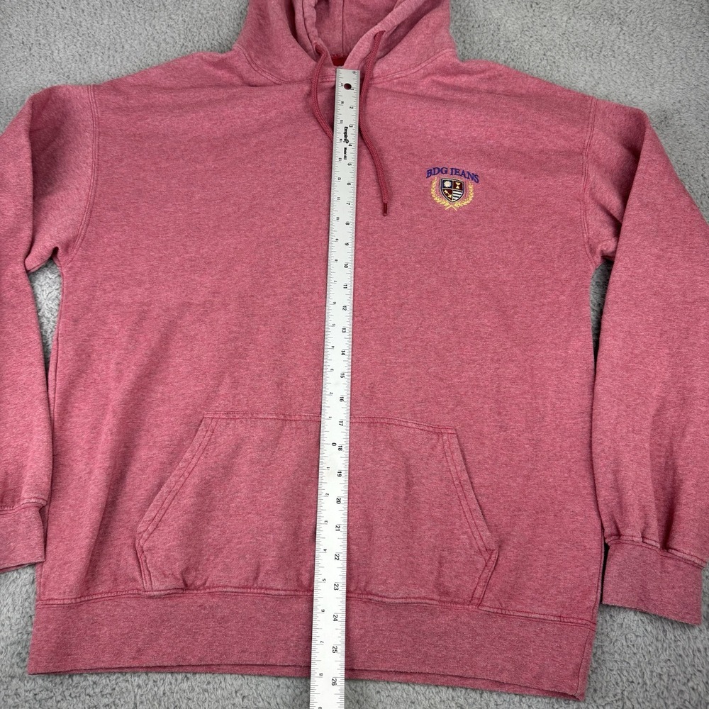 BDG Hoodie Men's Small Coral Red Pullover Long Sleeve Urban Outfitters Casual - Picture 8 of 11
